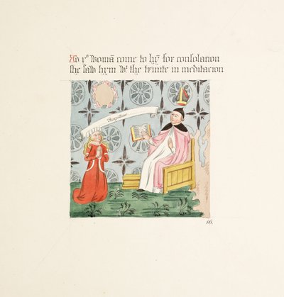 Ms. New Coll 380, f25r. Les antiquités de la Cathédrale Sainte-Marie, Carlisle, dessinées par Robert Carlile, 1795 - Robert Carlile